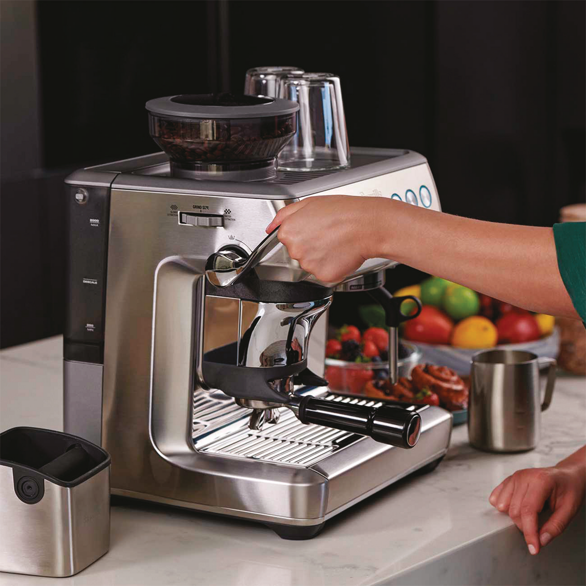 Breville Barista Express Impress Espresso Machine (BES876) - image 8