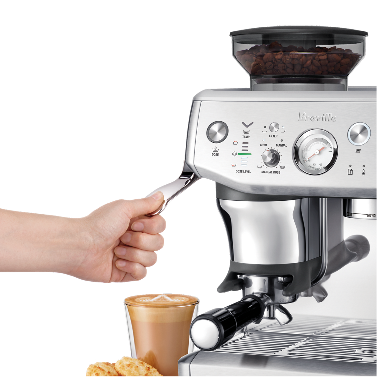 Breville Barista Express Impress Espresso Machine (BES876) - image 3
